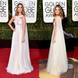 2021 Golden Globe Award Lily James Formal Celebrity Evening Dresses Tulle Floor Length Prom Party Gowns309I