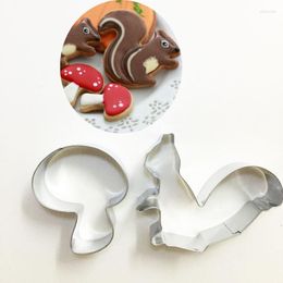 Baking Moulds 1pcs Patisserie Reposteria Mushroom Kangaroo Metal Cookie Cutter Sugarcraft Fondant Cake Decor Cupcake Biscuit Pastry Mould