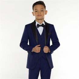 Excellent Fashion Kids Formal Wear Clothes Children Attire Wedding Blazer Boy Birthday Party Business Suit jacket pants vest 0012567