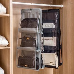 Storage Bags Hanging Purse Organiser Handbag 6/8 Easy Access Pockets Closet Bag