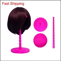 Star Folding Stable Durable Wig Hair Hat Cap Holder Stand Holder Display Tool 3 Col qylluE topscissors220G