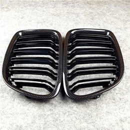 Glossy M Colour Front Hood Grille For BMW X1 E84 25iX 28i 28iX 35iX ABS Car Mesh Kidney Grilles Grill 2011-2015247v