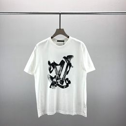 2 NEW Mens Womens Designer T shirts Printed Fashion man T-shirt Top Quality Cotton Casual Tees Short Sleeve Luxury Hip Hop Streetwear TShirts#88