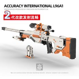 Action Toy Figures 2000pcs MOC Building blocks CSGO Series AWP AWM sniper rifle can shoot gun weapon set toys for boys kids Christmas gift 230721