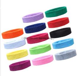 kids/Adult Towel Headbands Stitch Your Brand logo Sports Head wears Custom Embrodiery LOGO Sweatband Headscarf yoga exercise sweatband