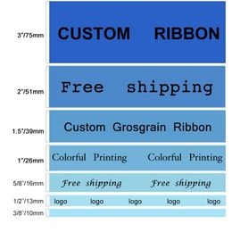 Gravestones Haosihui Custom Grosgrain Ribbon Printed Single Sided 10~50~100 Yards Polyester Washable Does Not Fade