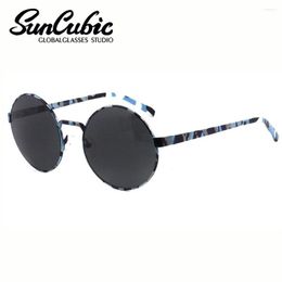 Sunglasses 604M UV400 Eyewear Glasses Special Round Metal Men Boy Women Design Camouflage Colourful High Quality Classic Retro