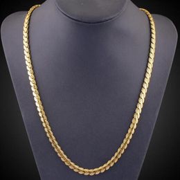 Europe United States foreign trade supply men 's necklace 18K gold - plated clavicle chain hip - hop jewelry3079