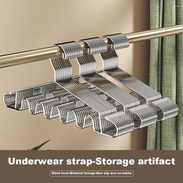 Hangers Stainless Steel Waves Drying Rack Heavy Duty Windproof Hanger Saving Space Underwear Holder For Storage Clothes