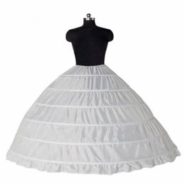 Ball Gown 6 Hoop Petticoats Underskirt Full Crinoline For Bridal Wedding Dress Accessories272M