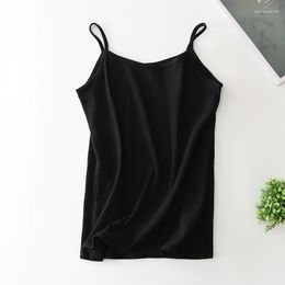Women's Tanks Summer Sexy Solid Slim Women Tops Sleeveless Cotton Tee Basic T-shirt Bohemia Casual Camisole Girl Simple Vest 6 Colors