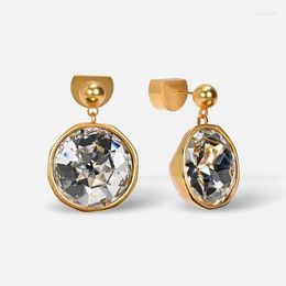 Dangle Earrings Designer Brand Gold Ball Crystal 925 Silver Needle For Women Top Quality Luxury Charm Jewelry Party Trends