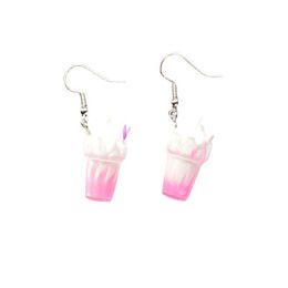 Charm Korean Fashion Ice Drink Hanging Earrings For Woman Cream Candy Colours Goblet Jewellery Gift Trendy Drop Delivery Dhhnt