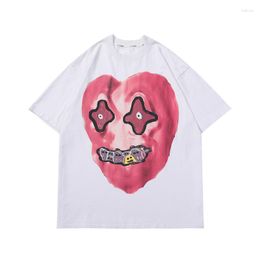 Men's T Shirts 2023 Fashion Spring Summer Tops For Men Women T-shirt Graffiti Love Oversize HipHop High Street Ins