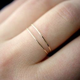 1pc Thin 1mm Minimalism Promotion Titanium Steel Rose Gold Colour Anti-allergy Smooth Wedding Ring Woman Man Fashion Jewellery