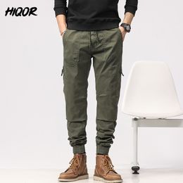 Men's Pants HIQOR Streetwear Black Men Harem Joggers Cargo 2023 Hip Hop Casual Pocket Sweatpants Male Oversized Fashion Trousers 230721