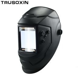 Welding Helmets Out control Big view eara 4 arc sensor DIN5-DIN13 Solar auto darkening TIG MIG MMA True color welding mask/helmet/welder cap 230721