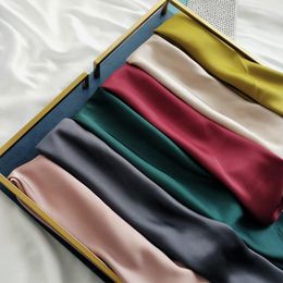 Scarves Solid Colour 70cm Small Square Towel Silk Scarf Women's Korean-Style Simple All-Match Spring And Summer Professional Bank Steward