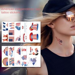 Independence Day Tattoo Stickers Face Decoration Tattoo American Flag Stickers