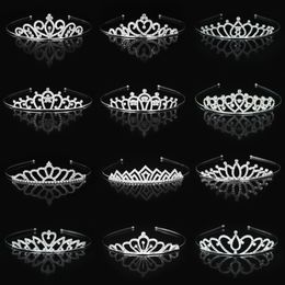 Girls' Head Pieces Crystal Crown Rhinestone Headband Hair Party Accessories Princess Headdress
