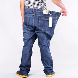 plus size men hiphop pants cotton tops jeans men Straight loose long trousers brand size 50 52 for 160 kg2673