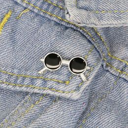 Unisex Legierung Farbe Sonnenbrille Form Brosche Student Ölfarbe Gläser Kleidung Revers Pins Frauen Rucksack Pullover Taschen Kleidung Badge212Q