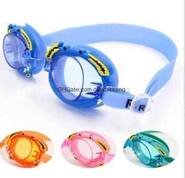 Cute Cartoon Children Goggles Anti Fog For Kids Boys Girls Swim Glasses Water Sports Baby Eyewear Silicone Mirror Ring protective leisure goggle