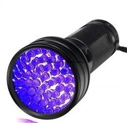 Purple Lights Pet Urine 51 Led violet Detector Flashlight 395nm UV Ultraviolet Blacklight Flashlights inspection jade detection lamp Dog Stains Torches