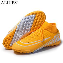 Rain Boots ALIUPS size 3545 Men Kids Football Turf Soccer Shoes Boy Cleats Training Sport Sneakers Mens Drop 230721