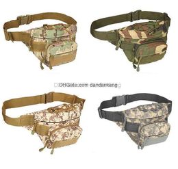 Oudoor cycling waist bag camouflage oxford cloth tactical army waistbag portable outdoor climbing running molle sports bags gym fitness phone storage pouch packs