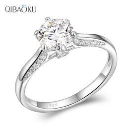 Luxury Round 1ct Moissanite 925 Sterling Silver White Gold Jewellery Halo Wedding Diamond Ring Engagement Ring for Women