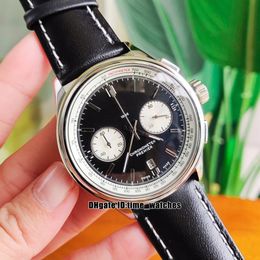 New Premier B01 42mm Miyota VK Quartz Chronograph Mens Watch AB0118371B1X1 Black Dial Leather Strap Silver Case Fashion Date Gents275E