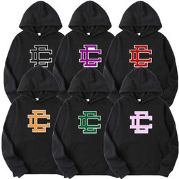 Designer Ee Hoodie Fashion Double e Pattern Hoodies Mens Womens Loose Streetwear Clothing Lovers Street Tracksuit Pullover Hooded Sweatshirts Tops H3p0