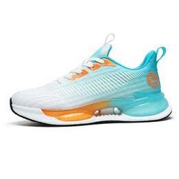 Gradient Colour Men's Breathable Running Shoes Couple Sneakers Youth Womens Shock Absorbing Sports Trainers Size 36-44