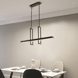 Pendant Lamps Restaurant Strip Chandelier Art Personality Nordic Modern Simple Creative Light Luxury Designer Minimalist Bar