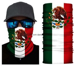 American Flag Scarves 3D Printing Magic Scarf Multifunctional cycling Headwear Turban Riding Collar Protective Mask Designer skull turban Masks
