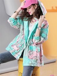Women's Trench Coats European High-end Mid Length Coat With Spring/summer 2023 Print On Both Sides For Top Trend C328