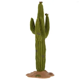 Decorative Flowers Scene Cactus Decor Rockery Ornament Green Table Simulated Home Adornment Sand Artificial Mini Desktop Dining