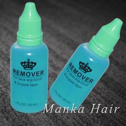 2 bottles Professional salon use 1OZ 30ml hair glue remover for lace wig toupee skin weft tape hair extension remover272o