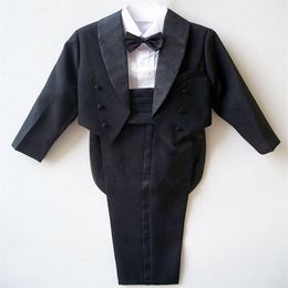 Boys suits for weddings Kids Prom Suits Black White Wedding Suits for Boys Tuxedos Children Clothing Set Boy Formal Costume293j