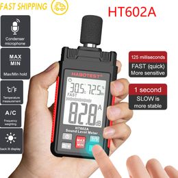 Noise Meters HT602A Digital Sound Level Meter 30~130dB Professional Sonometer Noise Tester Handheld Decibel Detector Audio Sound Level Monit 230721