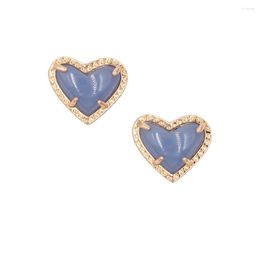 Stud Earrings 2023 Valentines Gift Candy Colour Claw Small Heart Shaped 3D Resin Earring For Girl Women