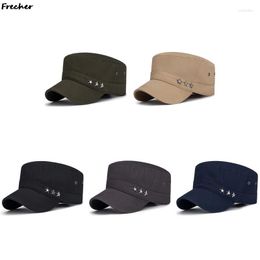 Ball Caps Washed Cotton Cadet Hat Fashion Classic Military Spring Winter Baseball Cap Army Flat Hats Outdoor Sports Cycling Gorras