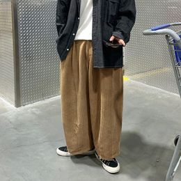 Men's Pants Autumn Oversized Corduroy Men Fashion Retro Casual Streetwear Loose Hip-hop Wide-leg Mens Trousers M-2XL