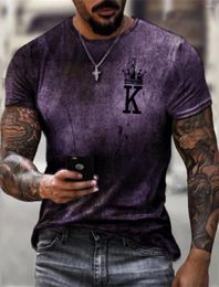 Men's T Shirts Shirt Tee Graphic Number Crew Neck Clothing Apparel 3D Print Outdoor Casual Short Sleeve Vintage Fashion Designer