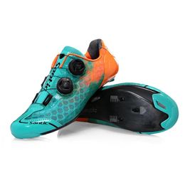 Footwear Santic Ultralight Breathable Mens Cycling Shoes Carbon Fiber Sole Pro Mtb Road Bicycle Shoes Sport Selflocking Male Sneakers