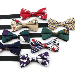 Bow Ties Fashion Geometric Floral Striped Paisley Bowtie Colourful Polyester Bohemian Style For Men Wedding Party Butterfly Cravats