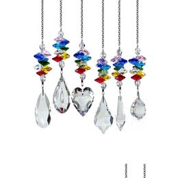 Party Decoration Chandelier Crystals Prisms Rainbow Octagon Chakra Suncatcher Gift Christmas Tree Hanging Ornament Xb1 Drop Delivery Dhn9H