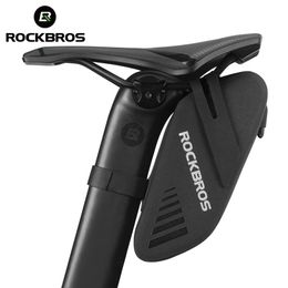 Bags Rockbros Bike Saddle Bag Waterproof 0.6l Cycling Seat Pouch Outdoor Bicycle Pannier Rear Tool Bag Mtb Top Tube Bike Accessories