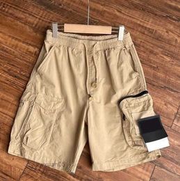 Mens Shorts Stones Islands Designers Cargo Pants Island Badge Patches Summer Sweatpants Sports Trouser 2023ss Big Pocket Supermes Tidal flow design559ess